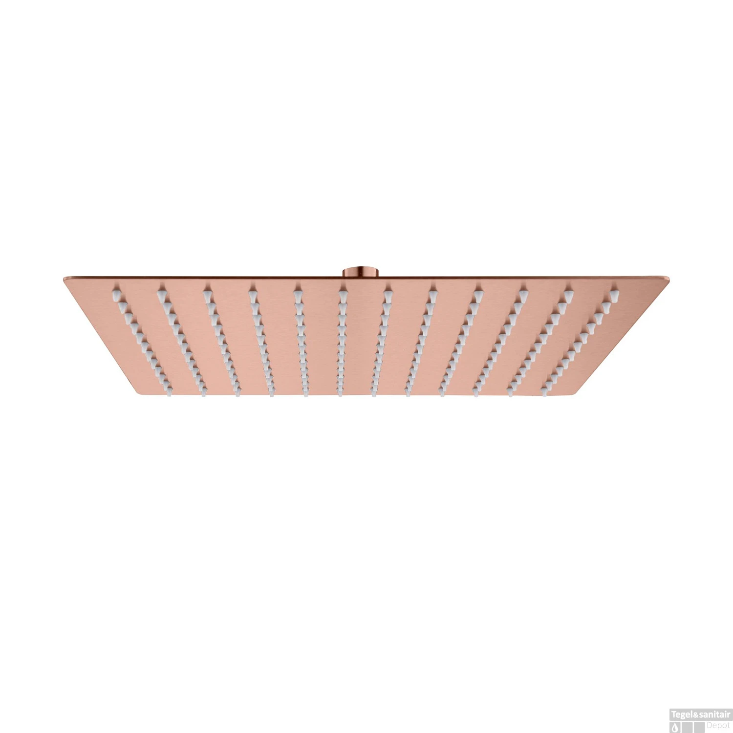 Hoofddouche BWS Colorato Vierkant 30x30 Cm Geborsteld Koper 1 Hoofddouche BWS Colorato Vierkant 30x30 Cm Geborsteld Koper