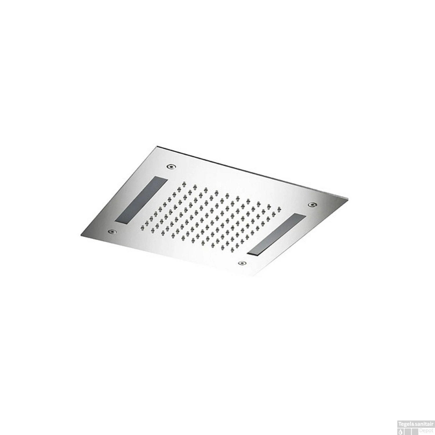 Hoofddouche Hotbath Mate 30x30 LED Blauw Inbouw Chroom