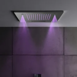 Hoofddouche Hotbath Mate 50x50 Cm Triple Inbouw LED Chroom