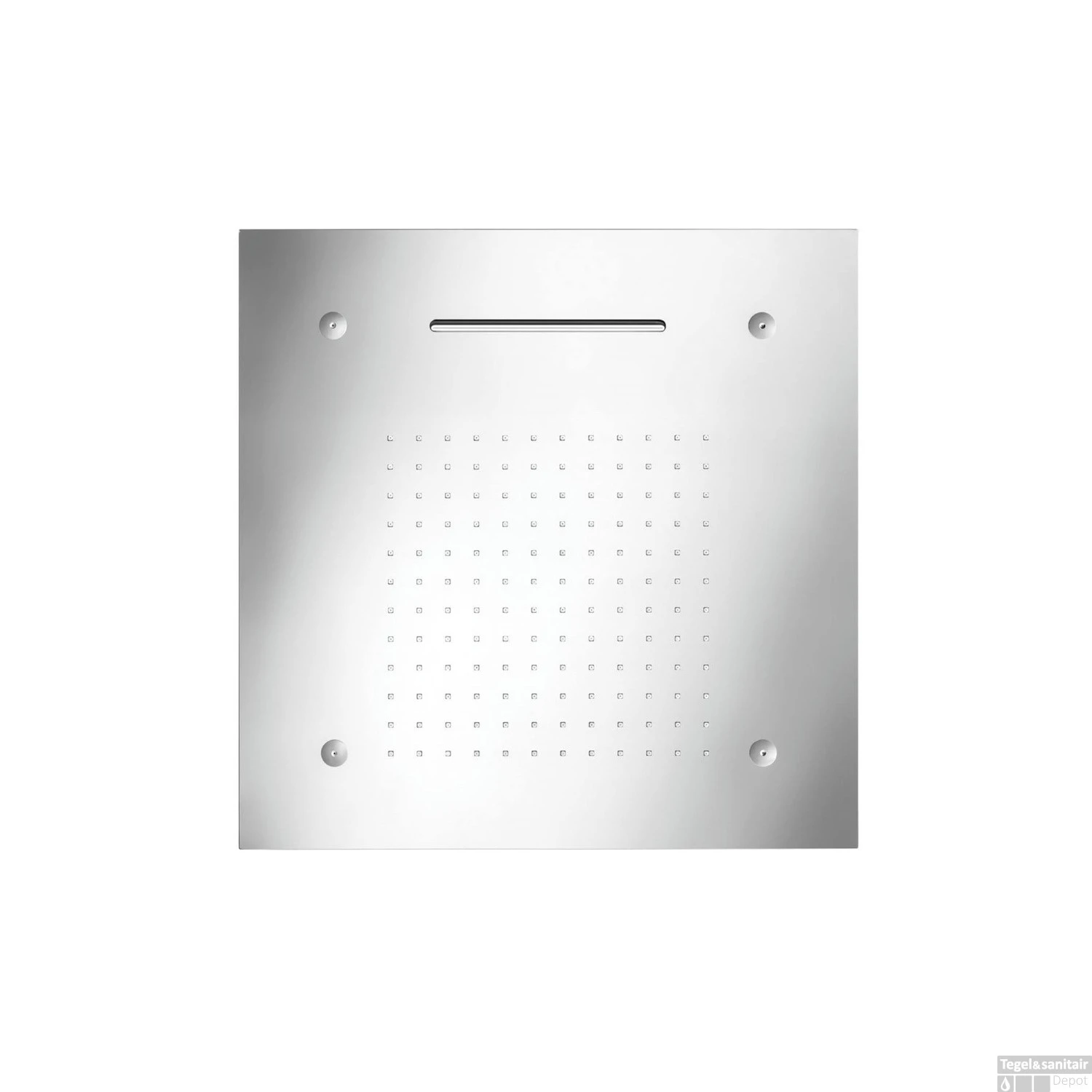 Hoofddouche Met Kleur LED-Verlichting Herzbach Living Spa Gepolijst Chroom (drie Standen)