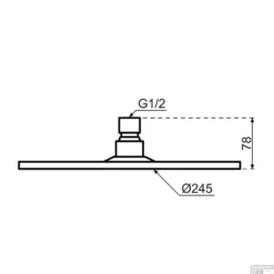 Hoofddouche Qisani Flow Ø 25 Cm Geborsteld Mat Zwart -Baden Luxe Verkoop hoofddouche qisani flow 25 cm geborsteld mat zwart tech