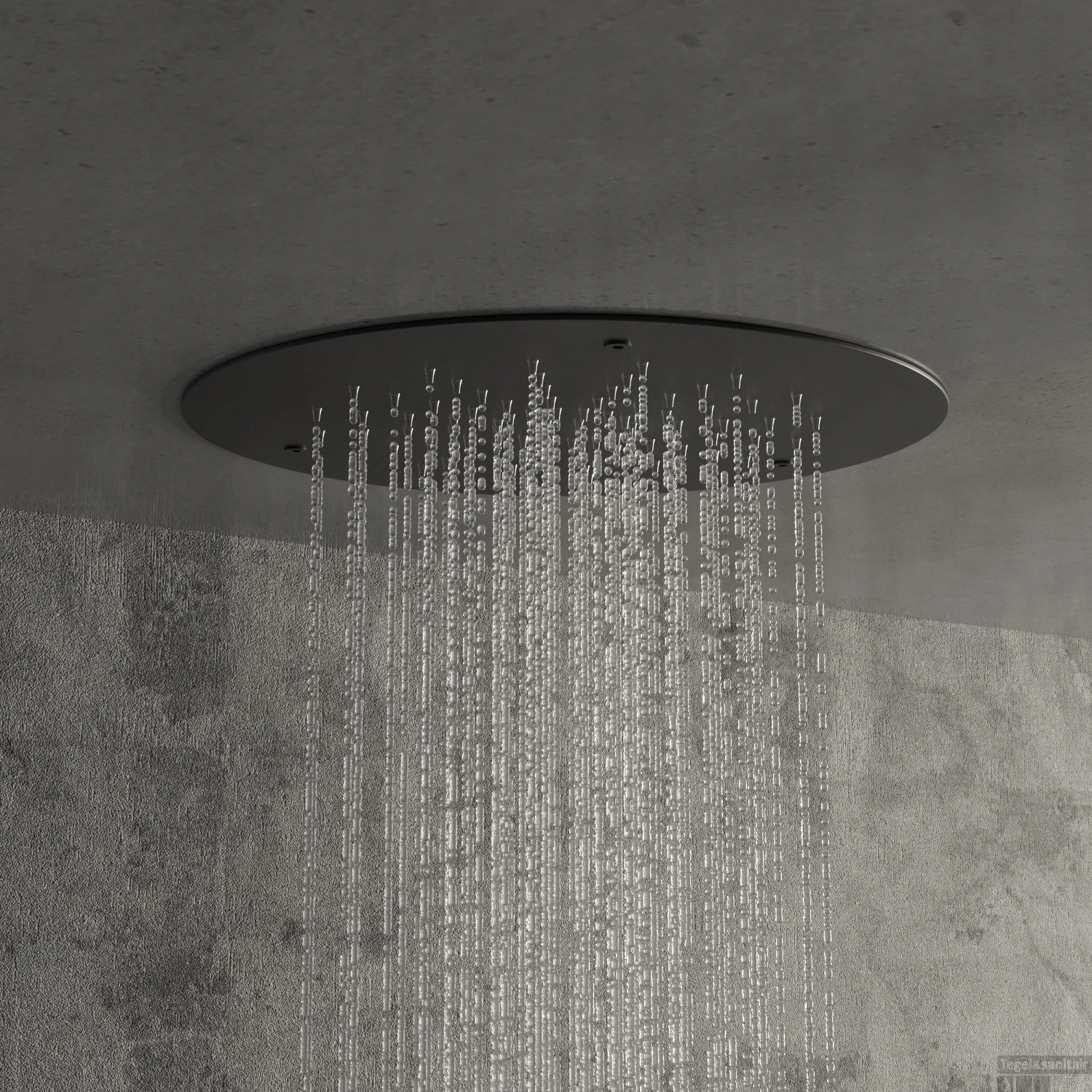 Regendouche Salenzi Giro Inbouw 30cm Mat Zwart 1 Regendouche Salenzi Giro Inbouw 30cm Mat Zwart