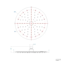 Hoofddouche Salenzi Giro Ultra Dun 25cm Mat Zwart 5 Hoofddouche Salenzi Giro Ultra Dun 25cm Mat Zwart -Baden Luxe Verkoop hoofddouche salenzi giro ultra dun 25cm mat zwart tech