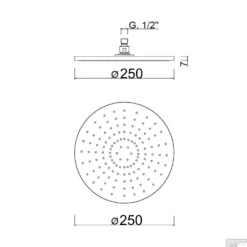 Inbouw Regendouche Set Sanimex Giulini Thermostatisch Rond Chroom -Baden Luxe Verkoop hoofddouche sanimex giulini rond 25 cm chroom f1707 25 1 3