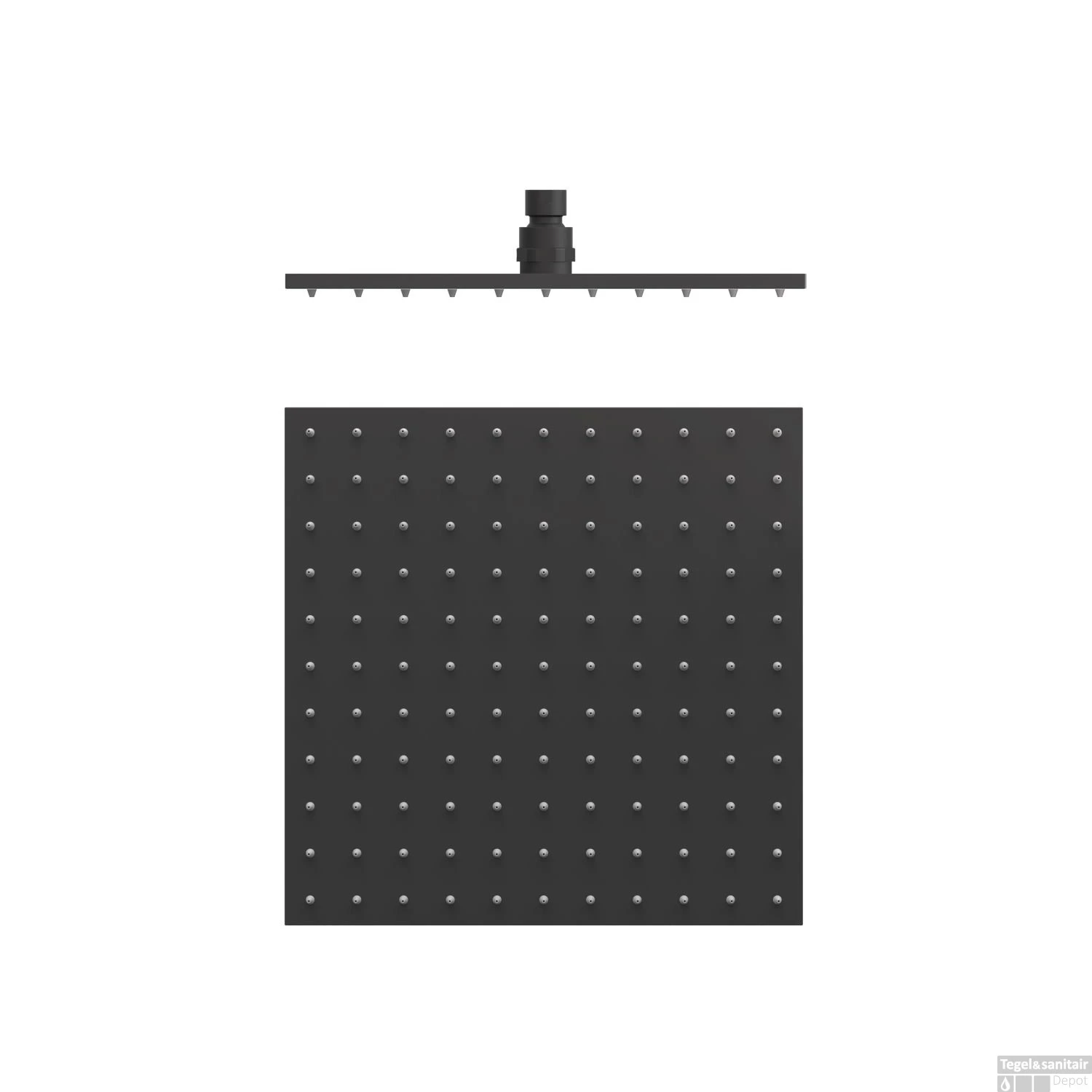 Hoofddouche Tres Plafonduitloop 30x30 Cm Mat Zwart 1 Hoofddouche Tres Plafonduitloop 30x30 Cm Mat Zwart