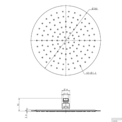 Hoofddouche Ufo Ultra Plat Wiesbaden 30 Cm Mat Zwart -Baden Luxe Verkoop hoofddouche ufo ultra plat 30 cm mat zwart