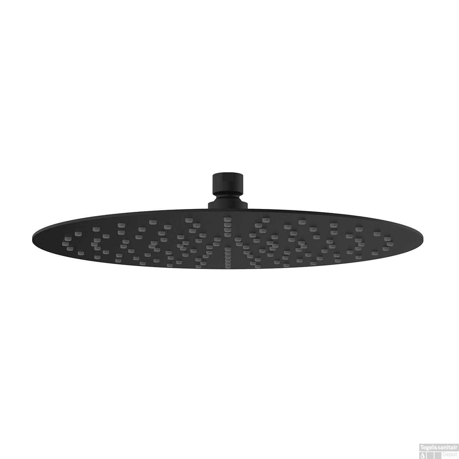 Hoofddouche Ufo Ultra Plat Wiesbaden 30 Cm Mat Zwart