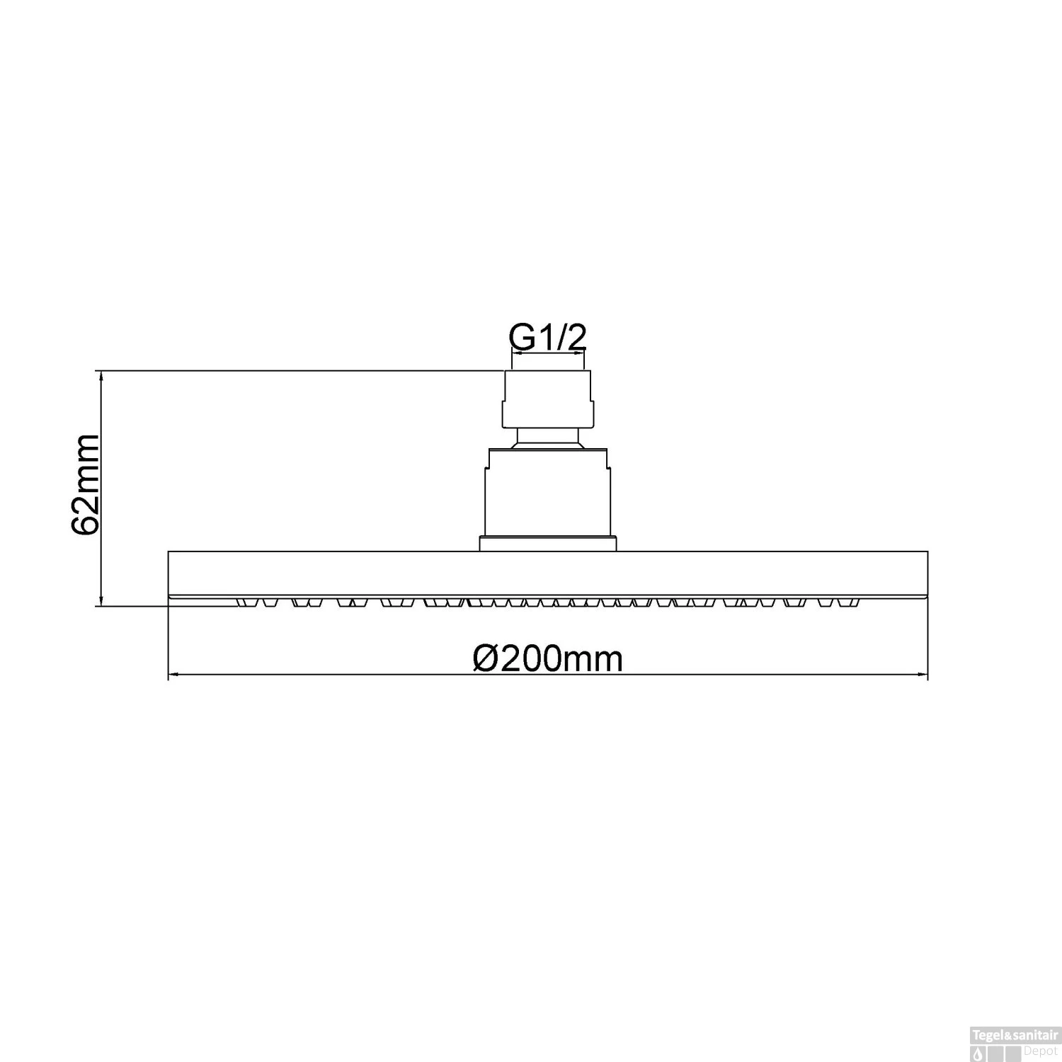 Luxe Hoofddouche Wiesbaden Rond 20 Cm Geborsteld Koper 2 Luxe Hoofddouche Wiesbaden Rond 20 Cm Geborsteld Koper - Afbeelding 2