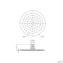 Hoofddouche Wiesbaden Caral UFO Rond 20 Cm Chroom -Baden Luxe Verkoop hoofddouche wiesbaden caral ufo rond 20 cm chroom tech