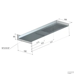 Hotbath Archie Doucheuitloop Opbouw Cascade RVS 316 AR193IX -Baden Luxe Verkoop hotbath archie doucheuitloop opbouw cascade rvs 316 ar193ix tech