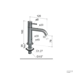 Hotbath Archie Fonteinkraan RVS 316 AR001IX -Baden Luxe Verkoop hotbath archie fonteinkraan rvs 316 ar001ix tech