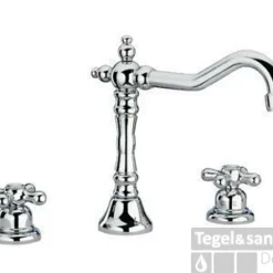 Huber Croisette 3-gats Wastafelmengkraan RVS 164CS01HNS