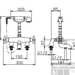 Huber Croisette Badkraan Met Thermostaat Brons 197CS01HBA