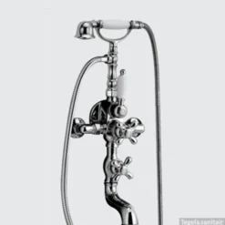 Huber Croisette Badmengkraan Met Thermostaat Chroom/Goud 198CS01HCA -Baden Luxe Verkoop huber croisette badmengkraan met thermostaat chroomgoud 198cs01hca 0