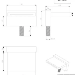 Huber Ego Baduitloop Voor Badrandmontage 6507CR