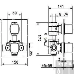 Huber Ego Inbouw Thermostaatkraan 82901HCR