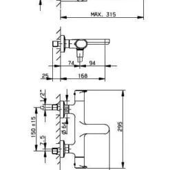 Huber Levity Douchethermostaat Met Handdoucheset Chroom LY.D21010.21