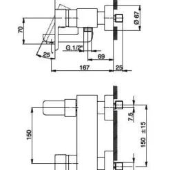 Huber Soft Badmengkraan Chroom SF.000131.21