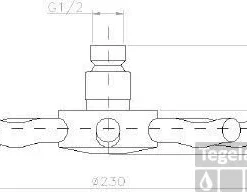 Huber Sun Douchekop 05SO13HCR Chroom