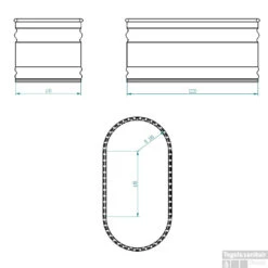 Tankkd IJsbad | Green Label Oval | 122x61x61cm | Aluminium -Baden Luxe Verkoop ijsbad tankkd green label oval 122x61x61 cm aluminium tech