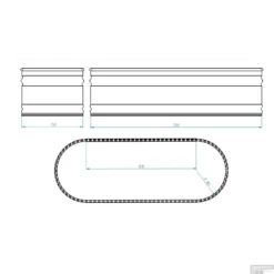 Tankkd IJsbad | Green Label Oval | 210x60x75cm | Aluminium -Baden Luxe Verkoop ijsbad tankkd green label oval 213x61x76 cm aluminium tech
