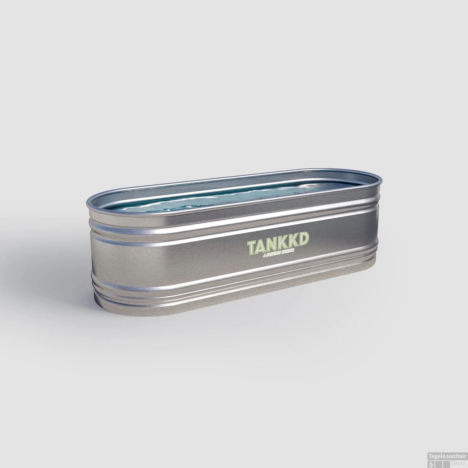 Tankkd IJsbad | Green Label Oval | 244x61x91cm | Aluminium 1 Tankkd IJsbad | Green Label Oval | 244x61x91cm | Aluminium