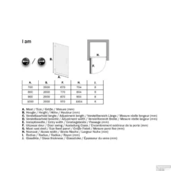 Nisdeur By Sealskin 'I AM' 80x200 Cm Pendeldeuren Chroom/Zilver Helder Glas Antikalk -Baden Luxe Verkoop ik300806335100 nisdeur get wet by sealskin i am 80x200 cm pendeldeuren chroom zilver helder glas antikalk tech
