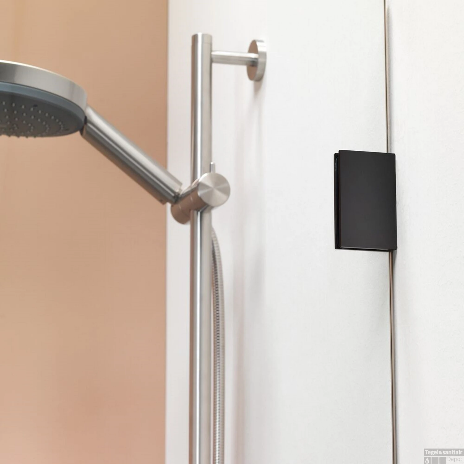 Inloopdouche By Sealskin 'I AM' Type A1 100x200 Cm Mat Zwart Helder Antikalk + Zijdeel 30x200 Cm - Afbeelding 2