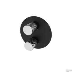 Inbouw Douchekraan GRB Aura Thermostatisch 3-Wegs Zwart