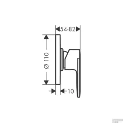 Inbouw Douchemengkraan HansGrohe Vernis Blend Eengreeps Rond Mat Zwart -Baden Luxe Verkoop inbouw douchemengkraan hansgrohe vernis blend eengreeps rond tech 1
