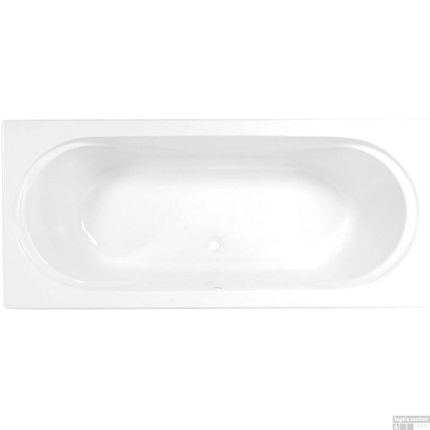 Inbouw Duo Ligbad Wisa Toscana 170x75x42 Cm Wit 1 Inbouw Duo Ligbad Wisa Toscana 170x75x42 Cm Wit