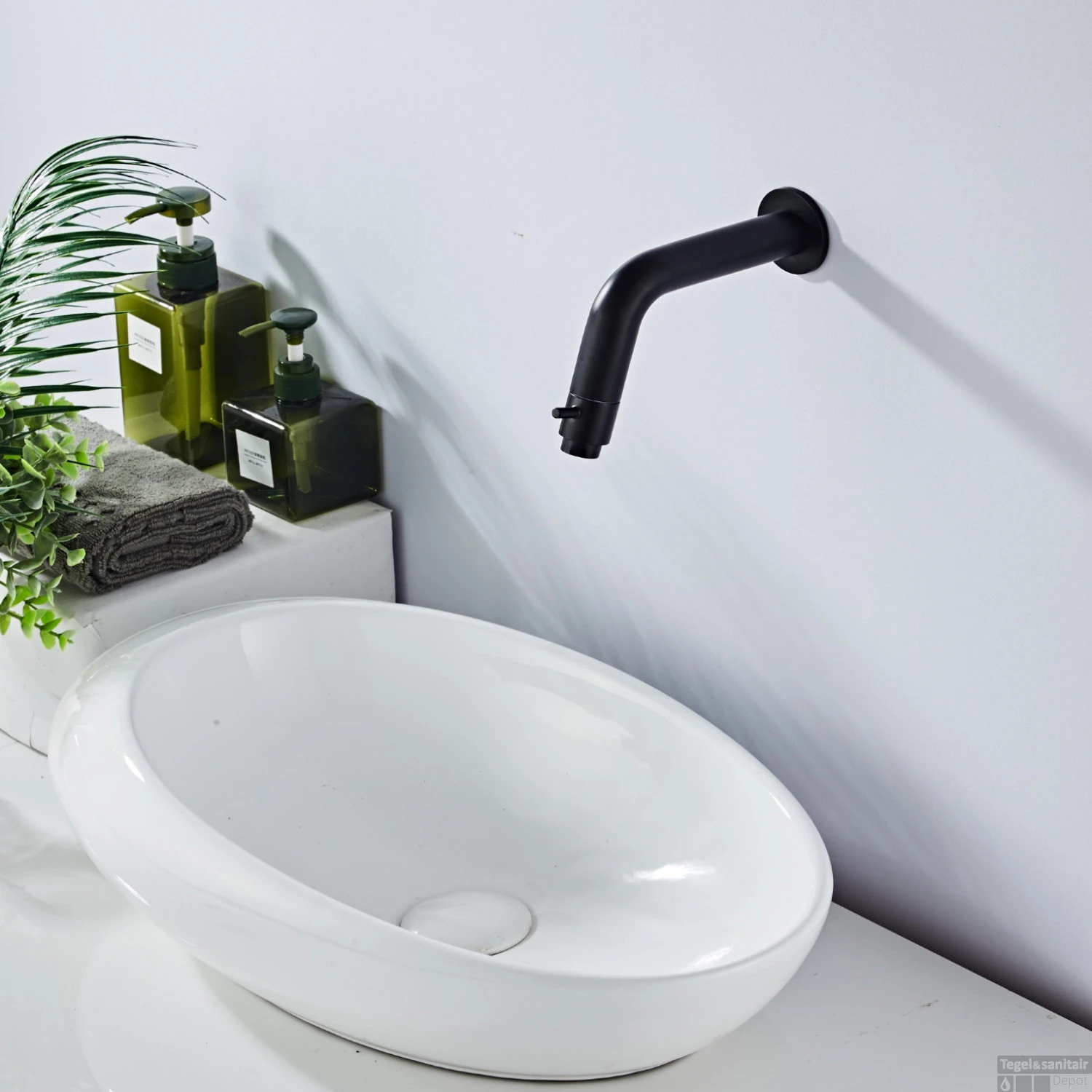 Inbouw Fonteinkraan Boss & Wessing Nero Messing Mat Zwart 1 Inbouw Fonteinkraan Boss & Wessing Nero Messing Mat Zwart