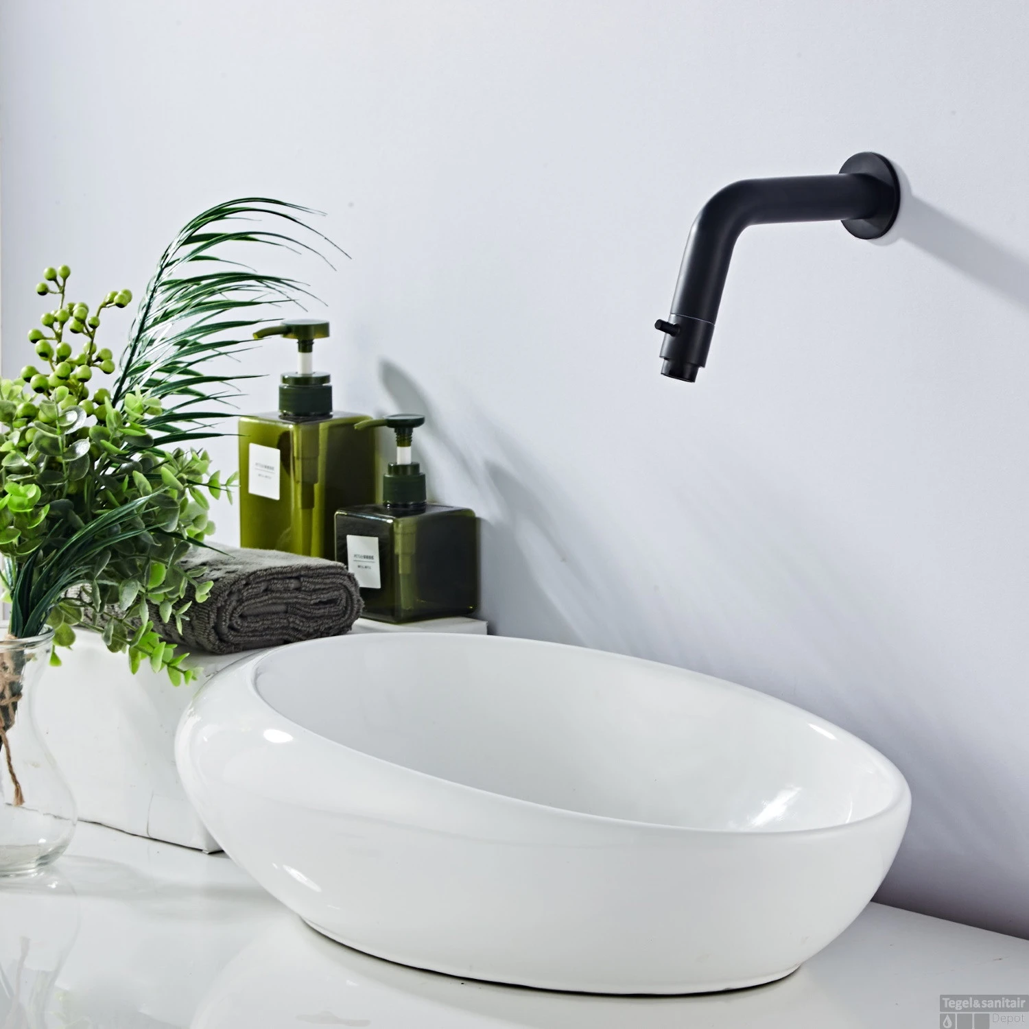 Inbouw Fonteinkraan Boss & Wessing Nero Messing Mat Zwart 3 Inbouw Fonteinkraan Boss & Wessing Nero Messing Mat Zwart - Afbeelding 3