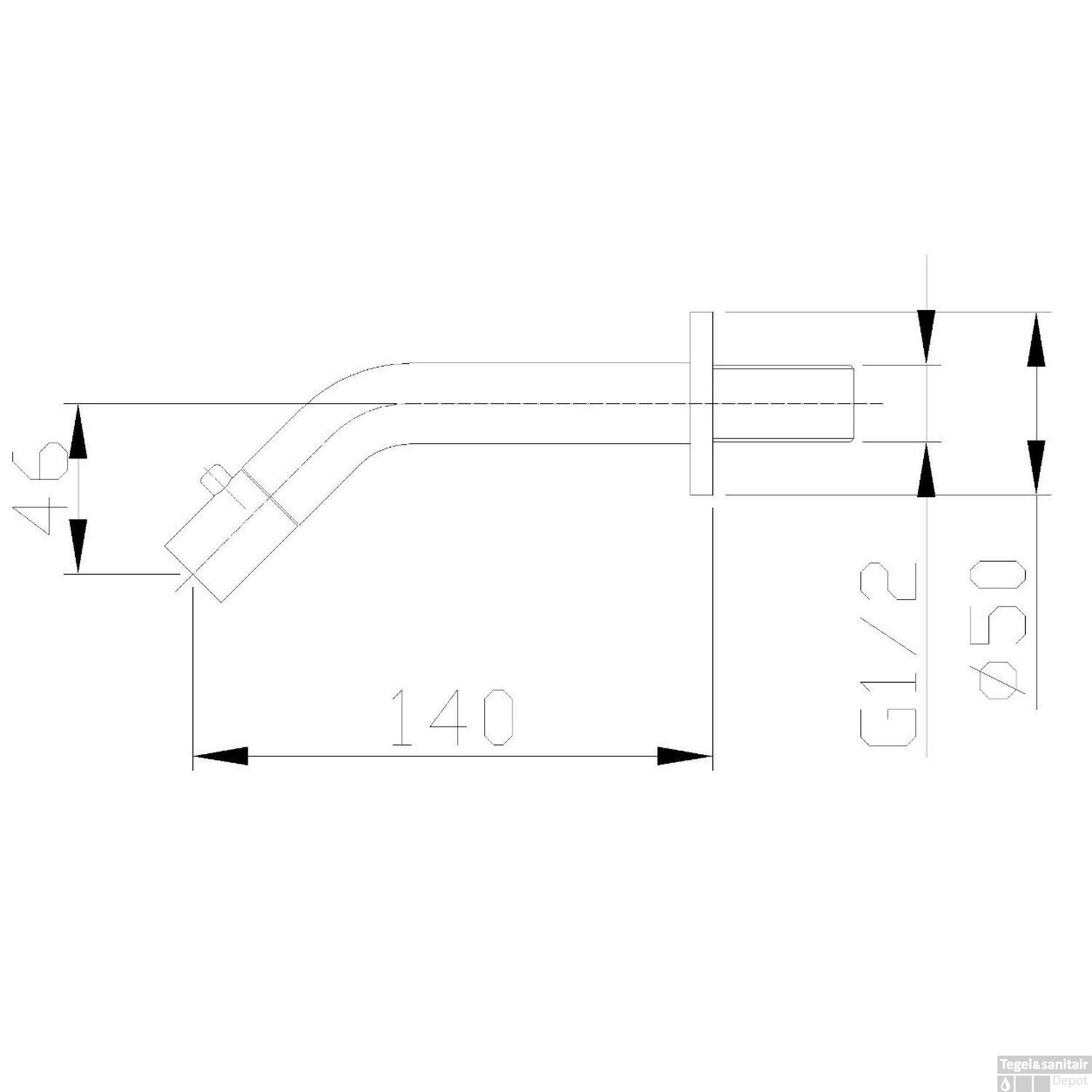Inbouw Muur Toiletkraan Metro Rond 14 Cm Mat Zwart 2 Inbouw Muur Toiletkraan Metro Rond 14 Cm Mat Zwart - Afbeelding 2