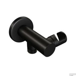 Inbouw Regendouche Set Brauer Black Edition Gebogen Wanduitloop Ronde Hoofddouche 20 Cm Mat Zwart -Baden Luxe Verkoop inbouw regendouche set brauer black edition handdouche houder detail 4