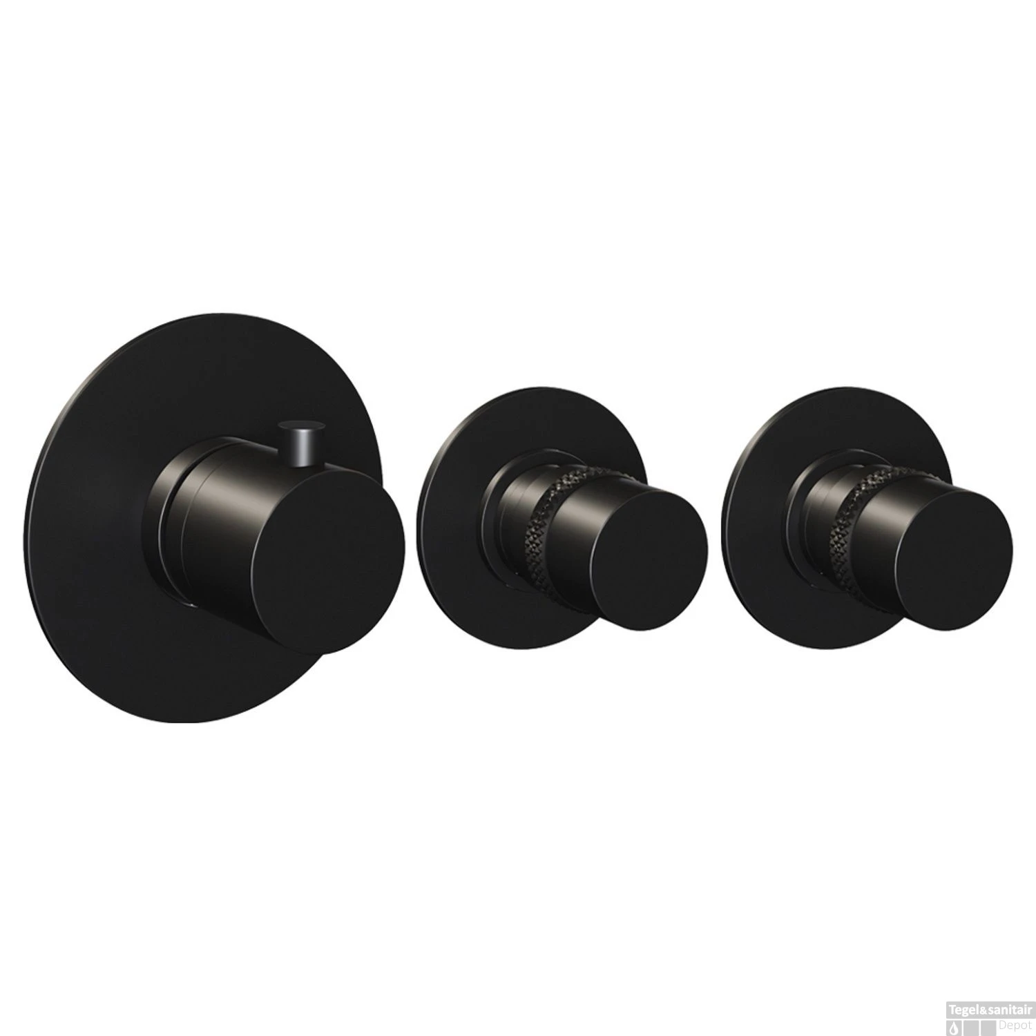 Inbouw Regendouche Set Brauer Black Edition Gebogen Wanduitloop Ronde Hoofddouche 20 Cm Met Twee Stopkranen En Handdouche 3 Standen Mat Zwart - Afbeelding 3