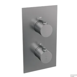 Inbouw Regendouche Set Brauer Brushed Edition Wanduitloop Ronde Hoofddouche 30 Cm RVS Look -Baden Luxe Verkoop inbouw regendouche set brauer brushed edition afbouw detail 2