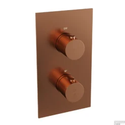Inbouw Regendouche Set Brauer Copper Edition Gebogen Wanduitloop Ronde Hoofddouche 30 Cm Met Glijstang Koper -Baden Luxe Verkoop inbouw regendouche set brauer copper edition afbouw detail 19