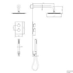 Inbouw Regendouche Set Boss & Wessing Colorato Met Handdouche En Wanduitloop Mat Zwart -Baden Luxe Verkoop inbouw regendouche set creavit aloni met handdouche en wanduitloop mat zwart tech