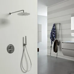 Inbouw Regendouche Set Sanimex Giulini Thermostatisch Rond Chroom