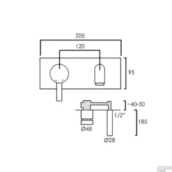 Inbouw Wastafelmengkraan Brauer Chrome Edition Coldstart Rechte Uitloop Korte Ronde Hendel Rechts Chroom Met Afdekplaat -Baden Luxe Verkoop inbouw wastafelkraan brauer coldstart rond s1 eenhendel energiebesparend chroom tech 9