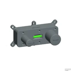 Inbouw Wastafelmengkraan Brauer Chrome Edition Coldstart Rechte Uitloop Korte Ronde Hendel Rechts Chroom Met Rozetten -Baden Luxe Verkoop inbouw wastafelkraan brauer coldstart rond s5 65 eenhendel energiebesparend chroom 2