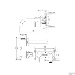 Inbouw Wastafelmengkraan Brauer Black Edition Coldstart Gebogen Uitloop Platte Hendel Links Mat Zwart Met Rozetten -Baden Luxe Verkoop inbouw wastafelmengkraan brauer black edition platte hendel gebogen uitloop geborsteld mat zwart met rozetten tec