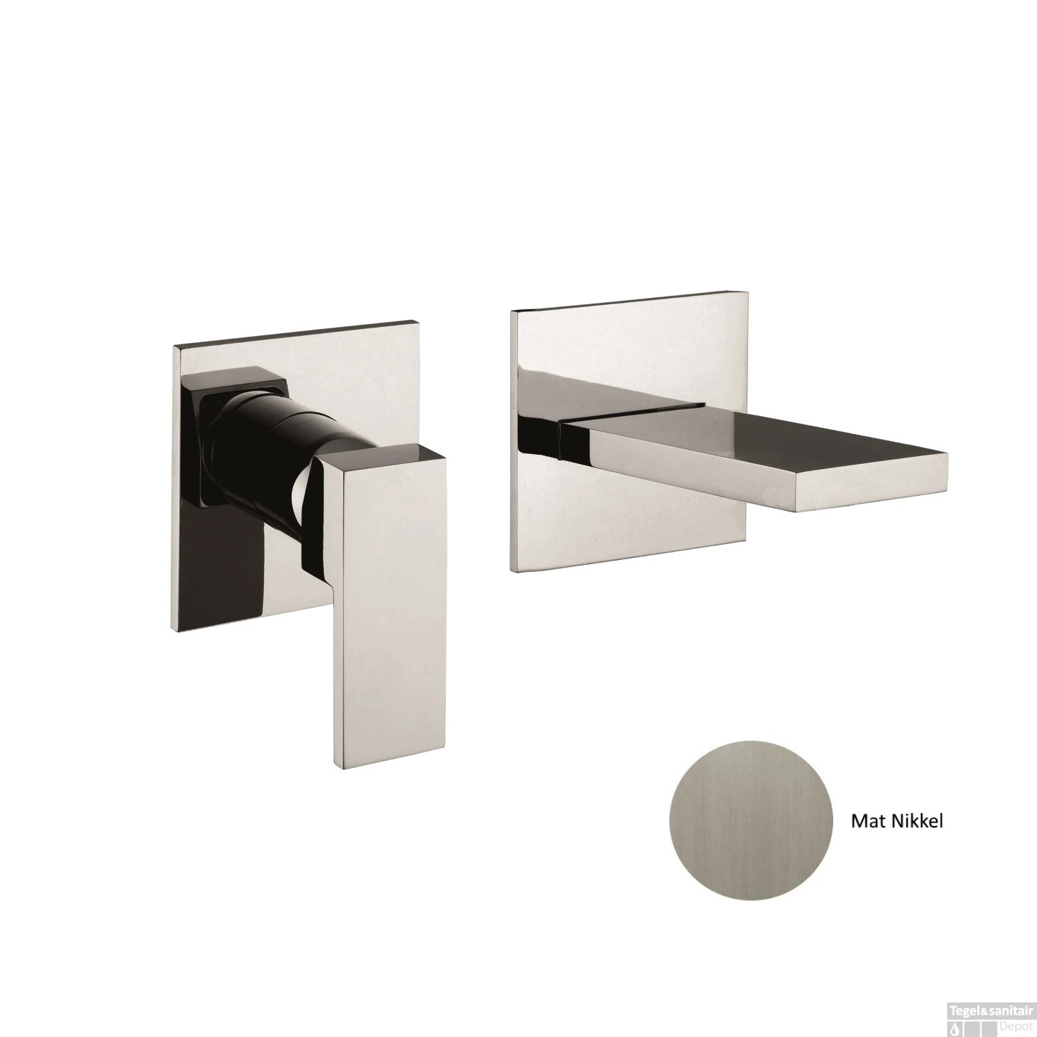 Inbouw Wastafelmengkraan Sanimex Giulini Eenhendel 20cm Inclusief Inbouwdelen Mat Nikkel 1 Inbouw Wastafelmengkraan Sanimex Giulini Eenhendel 20cm Inclusief Inbouwdelen Mat Nikkel