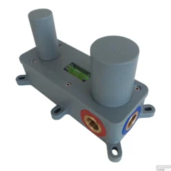 Inbouw Wastafelmengkraan Brauer Gunmetal Edition Coldstart Rechte Uitloop Korte Platte Hendel Rechts Geborsteld Gunmetal PVD Met Rozetten -Baden Luxe Verkoop inbouwdeel brauer 21