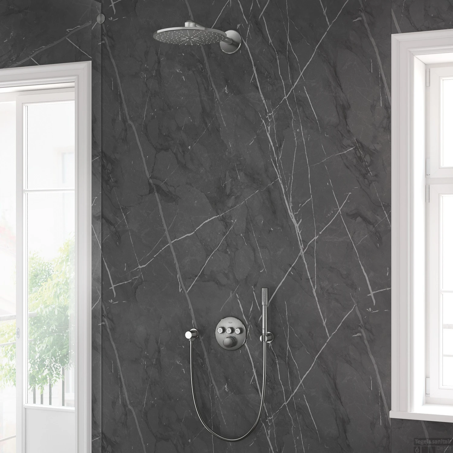 Inbouwkraan Grohe Grohtherm Smart Control Thermostaatkraan Met 3-weg Omstelling Supersteel - Afbeelding 2