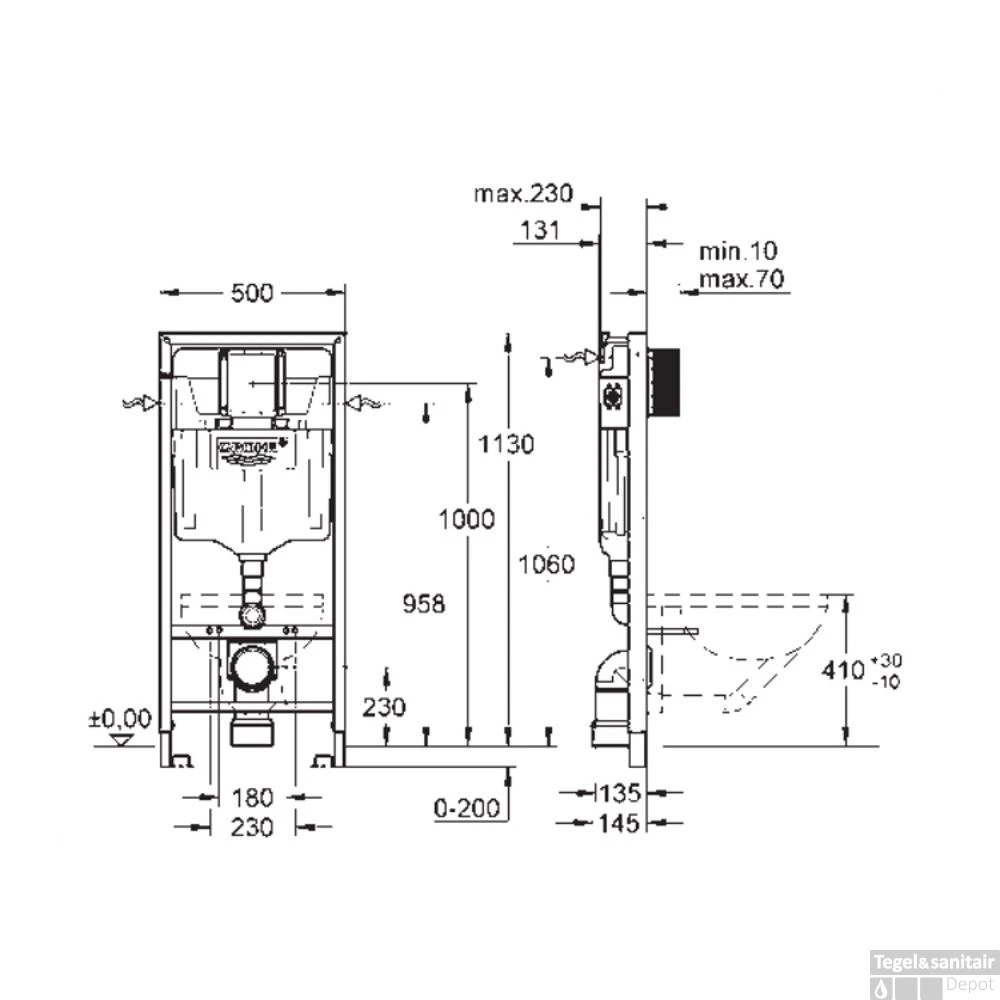 Grohe Rapid SL Toiletset Set12 Wiesbaden Vesta 52 Cm Met Grohe Arena Of Skate Drukplaat 8 Grohe Rapid SL Toiletset Set12 Wiesbaden Vesta 52 Cm Met Grohe Arena Of Skate Drukplaat - Afbeelding 8