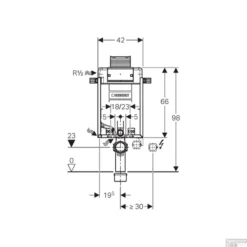 Inbouwreservoir Geberit Kombifix H98 Omega UP 12 Cm -Baden Luxe Verkoop inbouwreservoir geberit kombifix h98 omega up 12 cm tech 1