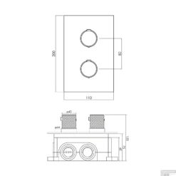 Inbouwthermostaat Compleet Brauer Gold Carving 3-weg Geborsteld Goud 7 Inbouwthermostaat Compleet Brauer Gold Carving 3-weg Geborsteld Goud -Baden Luxe Verkoop inbouwthermostaat compleet brauer gold carving 3 weg geborsteld goud tec