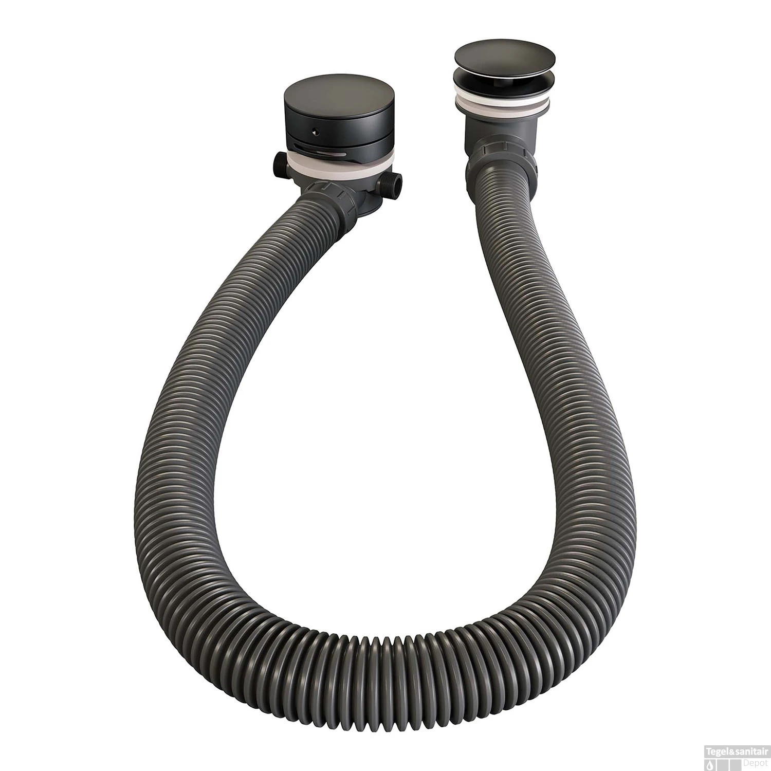 Inbouwthermostaatset Brauer Black Incl Staafhanddouche En Badafvoer Mat Zwart - Afbeelding 8